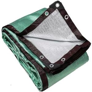 95% Green Aluminum Sun Shade Cloth Fabric Privacy Screen Car Pet Cover with Grommets for Patio Garden Pergola Cover Canopy 10 FT x 10 FT