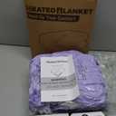 Electric Heated Blanket Full Size 72"x84" - Dual-Sided with Microplush & Sherpa Fabric, 4 Heat Settings & 10 Hours Auto Off, Machine Washable - Pale Purple