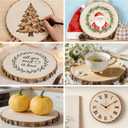 8 Pcs Natural Wood Slices for Centerpieces, 7-8 Inch Unfinished Wood Centerpieces for Tables, Rustic Wooden Discs for Crafts Dinner Table, Baby Shower, Wedding Decorations