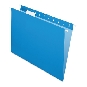 Pendaflex Recycled Hanging Folders, Letter Size, Blue, 1/5 Cut