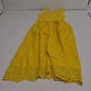 GRACE KARIN 2025 Womens Summer Casual Sleeveless Embroidered Vacation Midi Dress with Pockets Yellow M