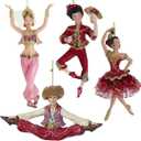 Kurt Adler Resin International Dancer Ornament Set Of 4, Christmas