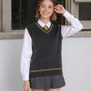 Cosplay Costumes Mens Womens Fall and Winter Sweater Cardigan Vest Waistcoat (Blue, XL)