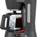 BLACK+DECKER Split Brew 12-Cup Digital Coffee Maker, CM0122, Iced or Hot Coffee, Programmable, Quick Touch, 4-Hour Keep Warm