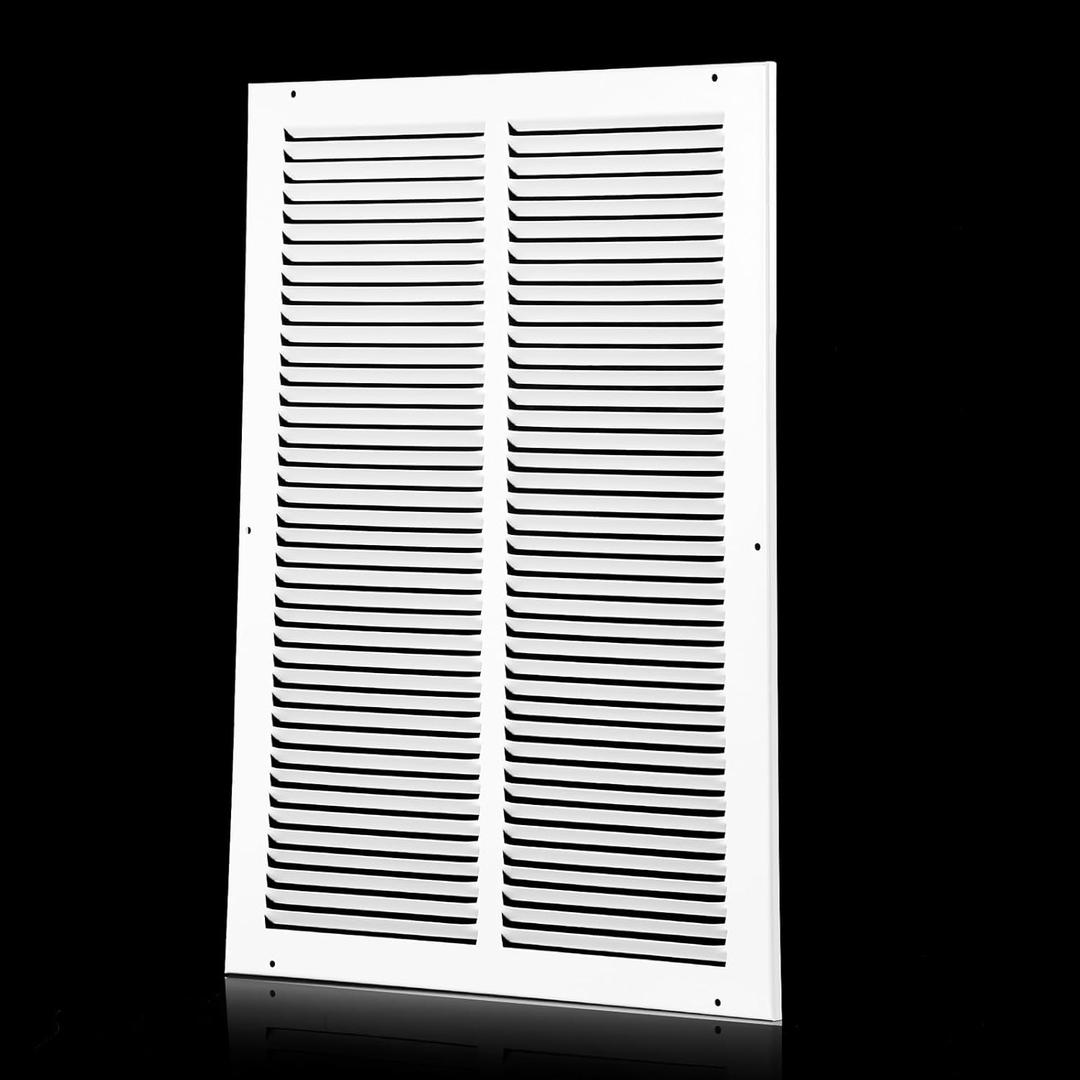 14x20 Return Air Grille(Duct Opening Size),Air Return Vent Cover,Flat Vent Cover, Return Air Grilles, Outer Dimensions:15.75"Wx21.75"H(14"Wx20"H, Duct Opening)