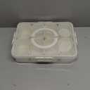 Snackle Box Container, Dishwasher Safe 8 Compartments Snack Containers 2 Dressing Containers, Clear Charcuterie Board for Snacks Fruits Veggies, Reusable Divided Serving Tray with Lid and Handle