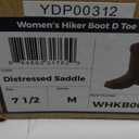 Twisted X Women's 10" Pull On Hiker Boot, Moc Toe, Distressed Saddle, 7.5 M