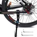 Bike Kickstand Adjustable Rear Side Aluminum Alloy Bicycle Stand Fit for 1618" 20" 22Bike Kick Stand for Mountain Bike Road Bicycles Kickstand