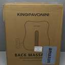 KingPavonini Back Massager for Pain Relief Deep Tissue, Up-Down Rolling & Ultra-Slim Shiatsu Back Massager with Cushion Layer, Lower Back Massage for Chair Home Office, Gift for Men Women