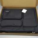 MOSISO 360 Protective Laptop Case 17.3 inch, 17-17.3 inch Laptop Sleeve Compatible with Dell HP Lenovo Asus Acer Alienware Notebook Computer, Side Open Bag with 2 Raised&1 Flapover Pockets, Black