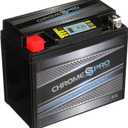 Chrome S Pro 12-BS Maintenance-Free 12V 11Ah Battery Replacement for ATV, Motorcycle, Jet Skis, Scooter, UTV, and More - Nut and Bolt (T3) Terminal