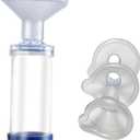 Handheld Inhaler Spacer for Baby and Adult, Cat and Pet - Comfortable Soft Silicone Mask with S M L Different Size, Portable Design for Home and Travel