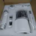 Simple Way Dog Vacuum Grooming Kit for Shedding: Professional Hair Clippers Pet Groomer - Strong Suction Cleaner Deshedding Tool Fur Brush Attachment Trimmer for Home Cat (Pale White)