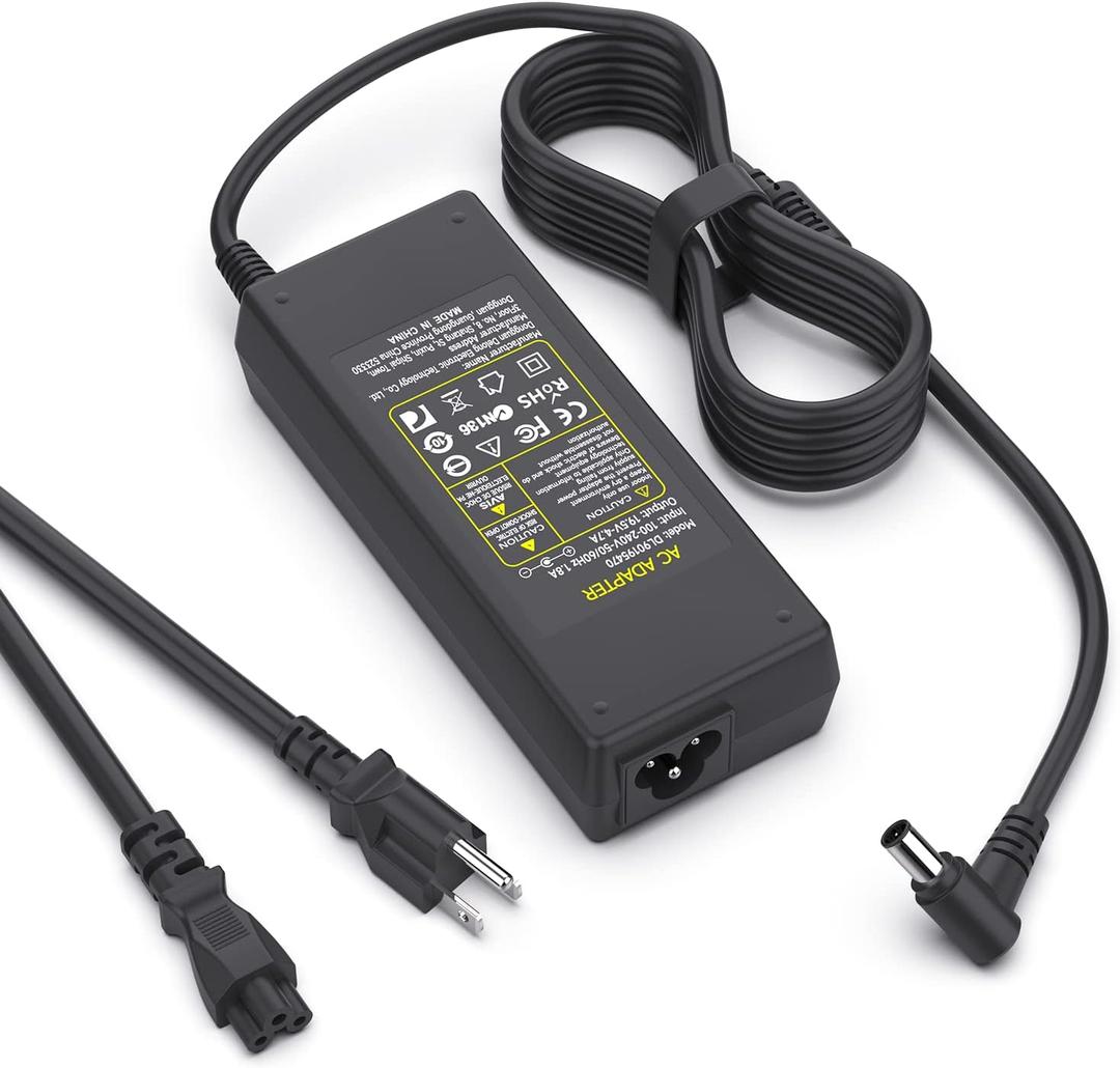 19.5V Power Cord Compatible with Sony Bravia TV KDL-32 KDL-40 KDL-42 KDL-48 KDL-55: KDL-40R510C, KDL-48W600B, KDL-48R510C, KDL-32W600D, KDL-48W580B, KDL-42W700B, KDL-48W650D, KDL-55W650D
