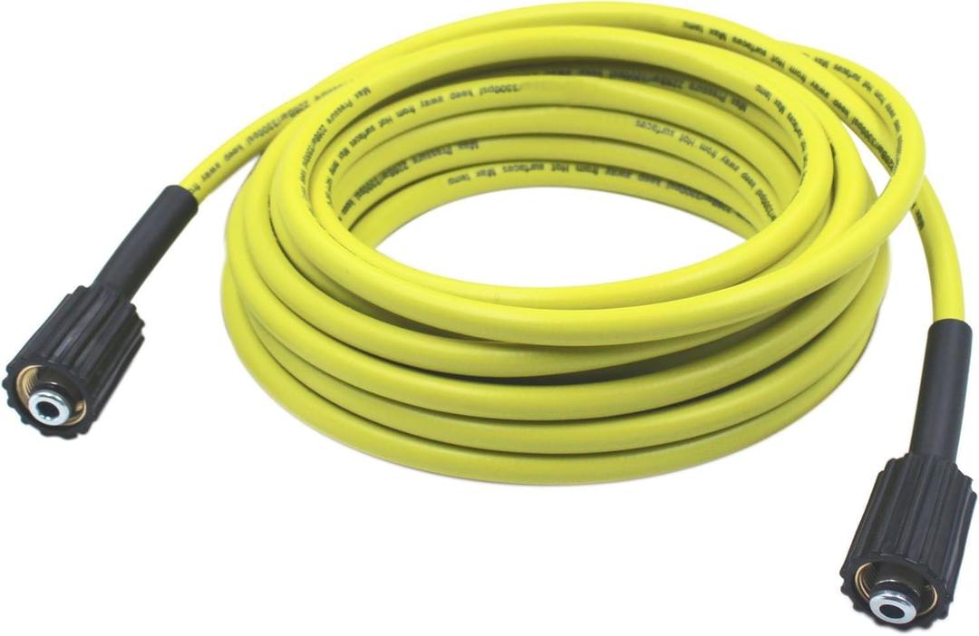 Pressure washer hose with M22 Fittings, fits Ryobi Pressure Washe,Greenworks Pressure Washe,1/4 in. x 35 ft