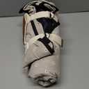 G GOOD GAIN Picnic Blankets Waterproof Extra Large - Outdoor Blanket Sand Free Foldable with Carry Strap for Beach, Camping, Park Grass, Hiking, Travel, Concerts(White Flower)