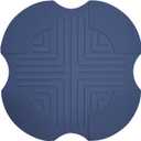 La chat Silicone Air Fryer Mats for Ninja Crispi FN101 Series | Non-Slip Heat-Resistant Pads | Countertop Protector for Glass Air Fryer, Pots & Pans | Dishwasher Safe & Reusable (blue, 10 inch)