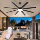 Fanbulous 72 inch Large Ceiling Fans with Lights and Remote, 27 W LED light