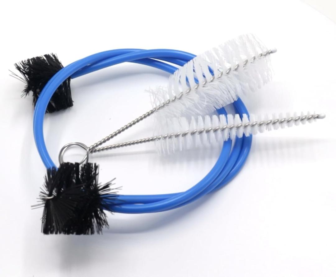 3-Piece Trumpet Cleaning Kit, Trombone Cleaning Kit including Mouthpiece Brush Valve Brush Flexible Brush, Maintenance Care Accessory for Trumpet Mouthpiece