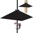21 Inch Metal Squirrel BaffleAdjustable Opening Size for Up to 4x4 Wide Wooden Post,Squirrel Baffle for Bird Feeders Without Removing Bird Feeder Poles Or Shepherd's Hooks.