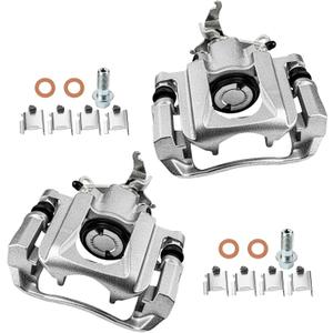 cciyu Rear Left & Right Brake Calipers Assembly w/Bracket 18B5177 18B5176 2009 2010 2011 2012 For Dodge For Journey