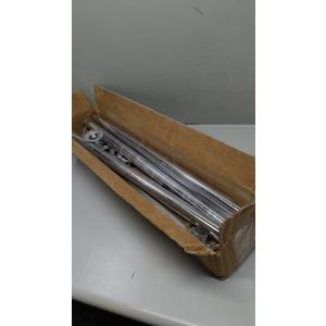 Set of Chrome Rods for Indoor Use Bathroom Kitchen Bedroom (No Hardware) 29"x2, 26"x2, 18"x1 Pcs