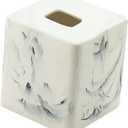 Square Tissue Box Cover Table Napkin Holder for Drawing Room Household Hotel White|Home Decor