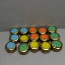 qinxiang Scented Candles Gifts Set, 15 Pack Natural Soy Wax Travel Tin Jar Candles for 2.5 OZ Aromatherapy Candles for Family Gatherings, Festive Candles