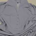 Allegra K Vintage Work Dresses for Women's 1950s Flat Collar Short Sleeve Fit and Flare Dress (Medium, Blue Gray)