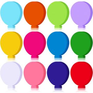 Kisston 360 Pcs Balloon Cutouts Paper 3.9 Inch Assorted Color Die Cuts for DIY Craft Projects School Classroom Bulletin Board Decor