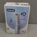 Oral-B iO Deep Clean Rechargeable Electric Powered Toothbrush, Icy Blue with iO Series 3 Limited, 2 Brush Heads and Travel Case - Pressure Sensor to Protect Gums - 3 Cleaning Settings - 2 Minute Timer