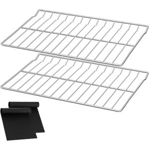 UPGRADED WB48T10095 Oven Rack Replacement for GE Profile Oven Racks Stove Shelf,304 Stainless Steel GE Hotpoint Gas Range Stove Rack Parts 23.75 x 17.4Spectra XL44 Electric Roaster Oven Wire Rack