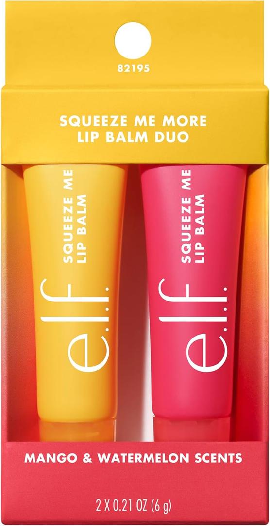e.l.f. Squeeze Me Lip Balm, Moisturizing Lip Balm for A Sheer Tint of Color, Infused with Hyaluronic Acid, Vegan & Cruelty-Free