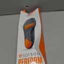 SOF SOLE ATHLETE Performance Men's Insoles - PU Foam & Gel Inserts - Heel-to-Toe Cushioning, Support, & Moisture Control, - Lightweight Comfort & Stability - Ideal for Runners, Walkers, Athletes (9-10.5, Orange)