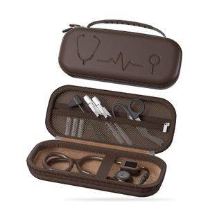ProCase Stethoscope Case for 3M Littmann Classic III & Cardiology IV, Hard Protective Carrying Bag Fits MDF, ADC, Omron Stethoscopes, Medical Storage Organizer for Nurses & Nursing Students -Chocolate