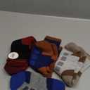 Anlisim Kids Merino Wool Hiking Socks Boys Girls Toddlers Thermal Winter Warm Boot Thick Cushion Gift Socks 6 Pairs (8-12 Years, Check)