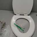 Mayfair Cassel Slow Close Toilet Seat, Easy Clean, Non Slip Premium Wood Seat, Easy Install, Elongated, White