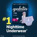 Goodnites Girls' Nighttime Bedwetting Underwear, Size Extra Small (28-43 lbs), 99 Ct