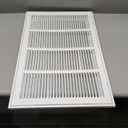 Fits 24x14 Duct Opening | Steel Return Air Filter Grille by Handua [Fixed Hinged] for 1-inch Filters | Vent Cover Grill for Sidewall and Ceiling | White | Outer Dimensions: 26 5/8"W X 16 5/8"H
