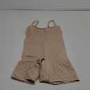 SHAPERX Shapewear for Women Tummy Control Open Bust Thigh Slimmer Body Shaper (Large, Beige)