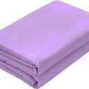 100% Egyptian Cotton 1- Piece Flat Sheet/Top Sheet 600 Thread Count King Size (102" x 108") Lavendar Solid