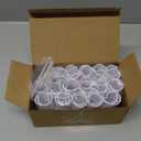 Jetec 32 Piece Summer Clamp for PVC Pipe Greenhouses, Row Covers, Pool Cover Clips, Shelters, Bird Protection, 2.4 Inch Long(White, for 1/2 Inch PVC Pipe)