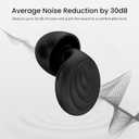 Ear Plugs for Sleeping Noise Reduction, Reuseable High Fidelity Earplugs, Motorcycle Ear Plugs Wind Noise Concerts, Focus, Travel, Work, High Fidelity  8 Eartips  Flexible Soft-Touch Black