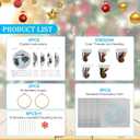 Stranthother 5 Sets Embroidery Kits for Beginners Adults,Easy Hand Embroidery Kit,Embroidery Starter Kit,Cross Stitch Needlepoint Kits Includes Hoops Thread Needles (green)