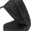 MUSSHOE Slip-on Womens Walking ShoesRound Toe Mesh SneakersComfortable Classic Casual Breathable Lightweight Loafers Flats for Mature Women Aged 30-60 (Black)