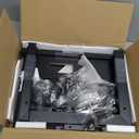 Computer Tower Stand with Charge Station and USB Charging Port - Height Adjustable PC Tower Stand, Under Desk CPU Holder Cart with Locking Caster Wheels for Fits Most PC (17.32", Black)