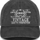 Birthday Gifts for Him Her, Unique Gifts for for Men Women, Vintage Hat (01.black)
