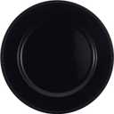 Beaded Round Charger Plates Premium Quality, 12 PACK (black)