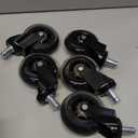 Office Chair Wheels Set of 5  3 Inch Roller Blade Wheels Office Chairs, Office Chair casters Desk & Gaming Chair  Quiet for Carpet, Hardwood & Wood Floors - Not for IKEA