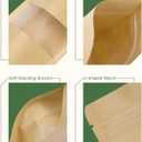 2 x Kraft Paper Stand Up Pouches - 200 Packs, 3.5x5.5 Inches, Food Storage, Christmas